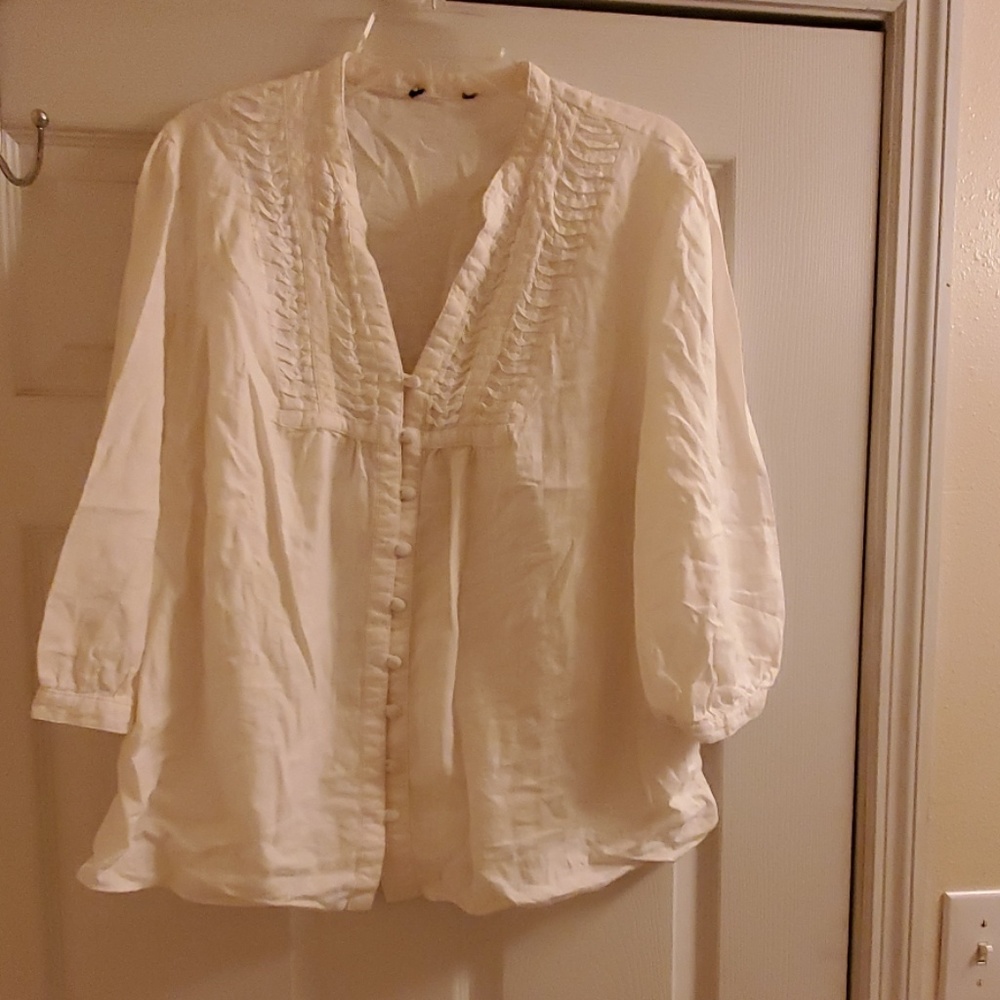 White baby doll top